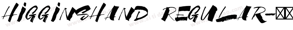 HigginsHand Regular字体转换